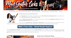 Desktop Screenshot of madguitarlicks.com